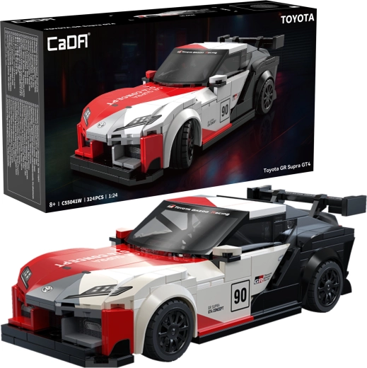 Byggesæt CaDA racerbilen TOYOTA GR Supra GT4 (1:24, 324 klodser)