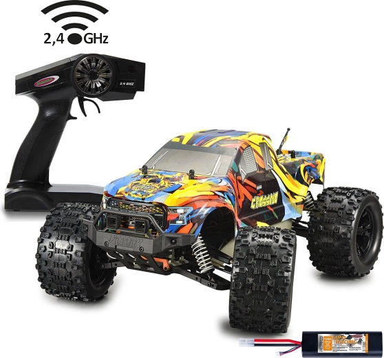 Jamara Crossmo monstertruck 4WD 1:10 med LiPo-batteri