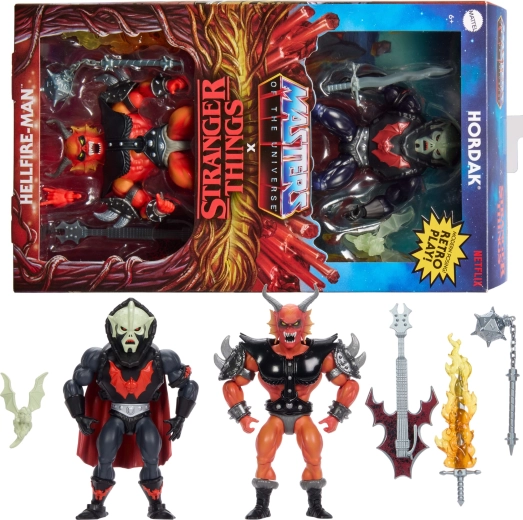 Mattel Masters of the Universe Origins x Stranger Things figursæt Hordak og Hellfire-Man