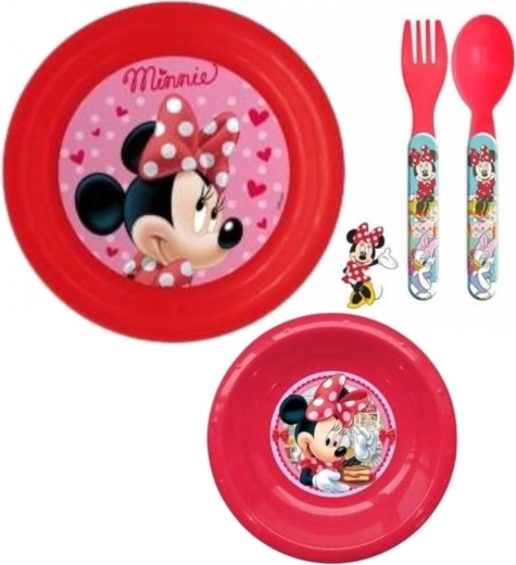 Plastikspisesæt Minnie (3 dele) Eli