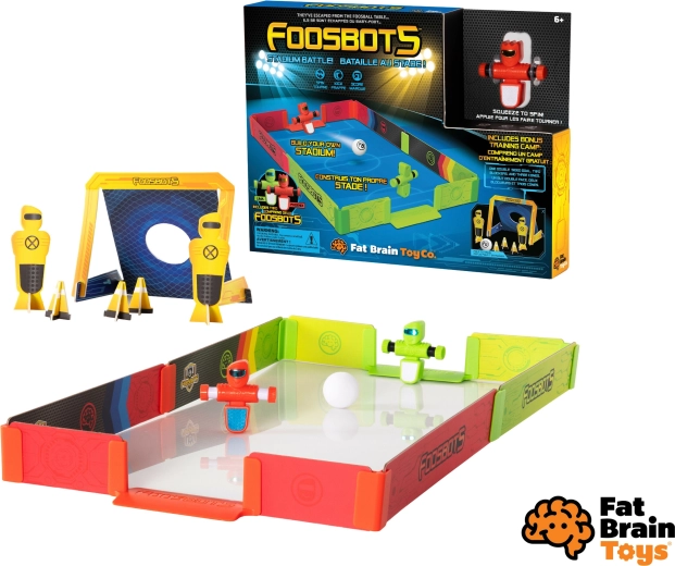 Fat Brain Foosbots stadionkamp – robofodbold med stadion
