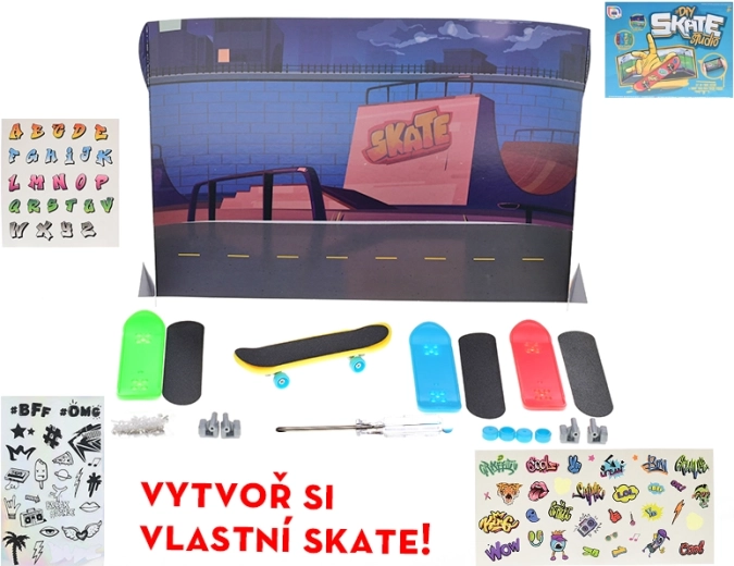 Kreativt fingerboard-sæt 9,5 cm – samling og dekoration, 4 boards