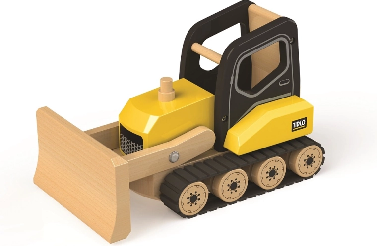 Tidlo træbulldozer til børn