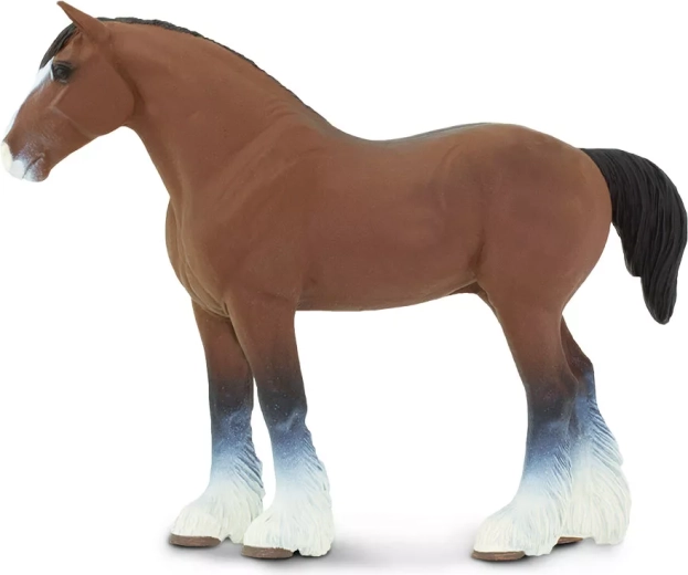 Safari Ltd. Clydesdale-hingst figur