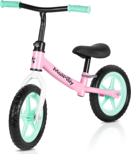 Løbecykel FLIKO pink–turkis–hvid