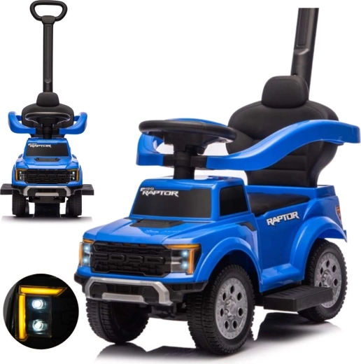 Milly Mally løbecykel med styrehåndtag Ford F-150 3 i 1 blå