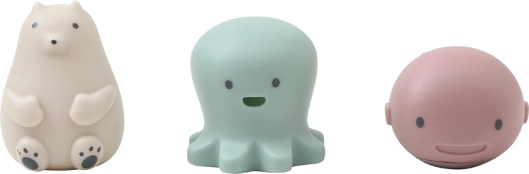 Shnuggle Bath Buddies badelegetøj – blæksprutte, hval og isbjørn