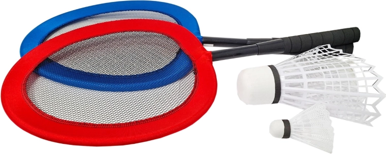 Badmintonsæt med LED-fjerbolde - 1 stk.
