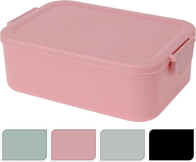 Madkasse med kliklås 20 × 14 × 7 cm, mix af farver