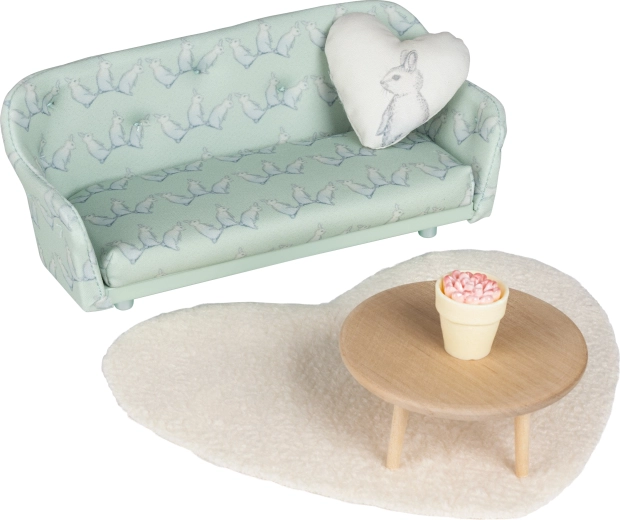 Lundby møbler til stuen i et dukkehus