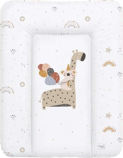Ceba Baby blød puslepude til kommode giraffe 50 × 70 cm