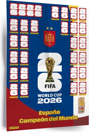 Panini FIFA World Cup 2026 plakat med klistermærker (winner poster set)