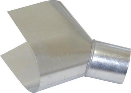 Tragtud i galvaniseret stål 80 mm