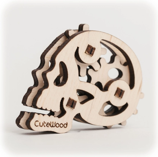 Cutewood træ 3D-puslespil kranie