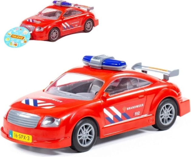 Brandbil med friktionsmotor