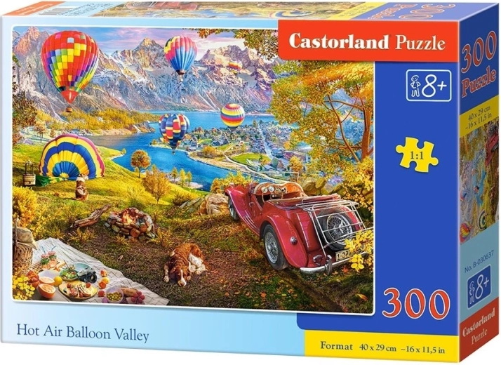 Castorland puslespil – Dal med varmluftballoner, 300 brikker