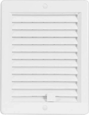 Ventilationsrist med jalousi 150 × 200 mm, hvid