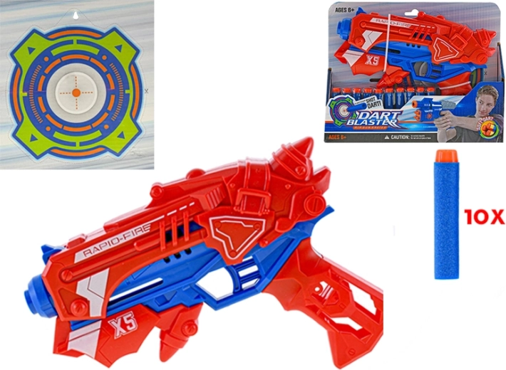 Pistol til skumprojektiler med mål 23 cm