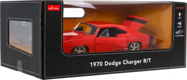 Bilmodel 1970 Dodge Charger R/T 1:16 med fjernbetjening