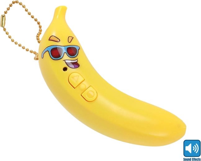 Talende banan med optagefunktion, 10 cm