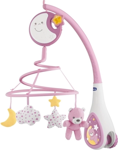 Chicco Next2Dreams 3-i-1 musikuro til tremmeseng med natlys, pink 0 m+