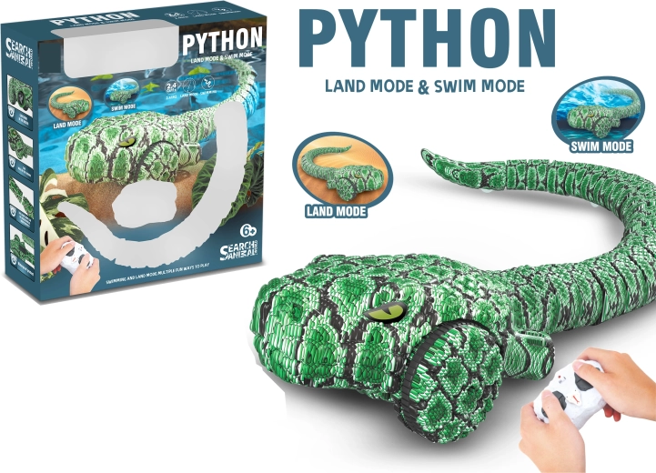 RC amfibisk python-slange
