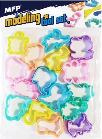 Plastikudstikkere dyr - sæt 16 stk