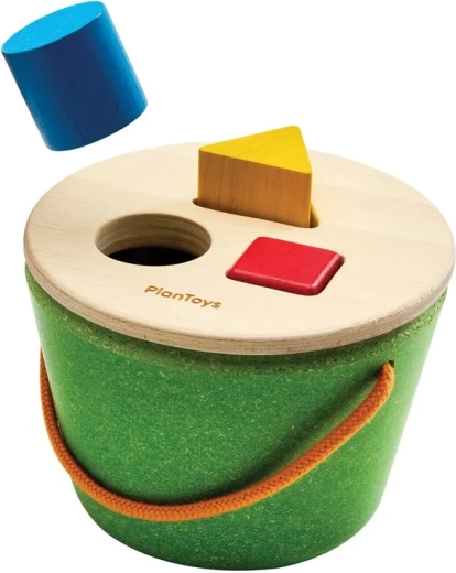PlanToys puttekasse med former