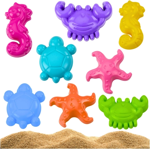 Sandforme med havtema – 4 stk.