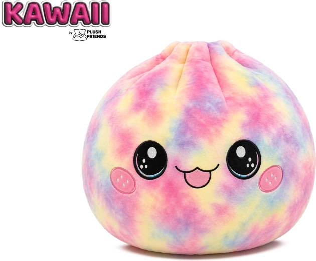 Plush Friends regnbuefarvet plysbamse Bao-dumpling 25 cm