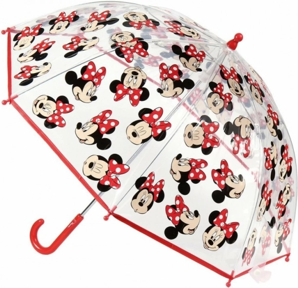 Børne manuel gennemsigtig paraply Minnie Mouse Disney