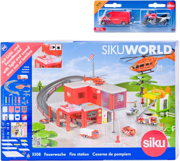 SIKU World brandstation med brandbil