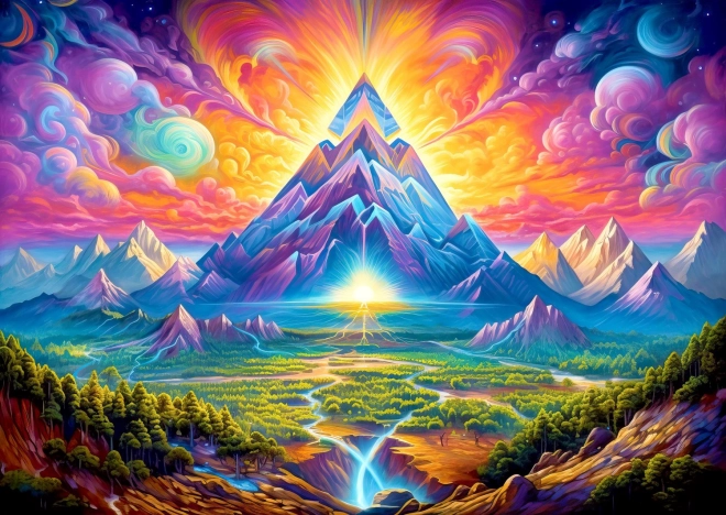 Puslespil Pyramidernes Skove 1000 Brikker