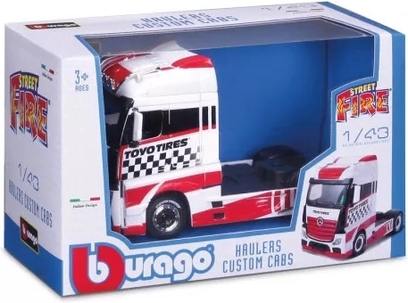 Bburago Street Fire lastbil Toyo Tires i målestok 1:43