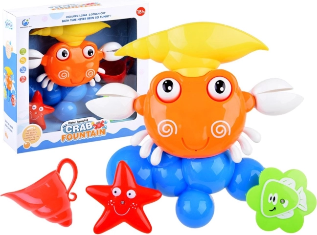 Badelegetøj – krab med springvand og sugekopper