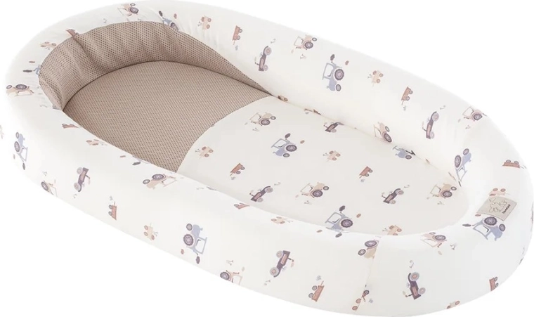 Träumeland babynest Home Air Little Farm blå