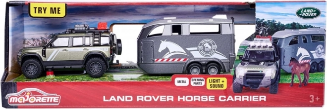 Majorette Grand Land Rover Sæt med hestetrailer