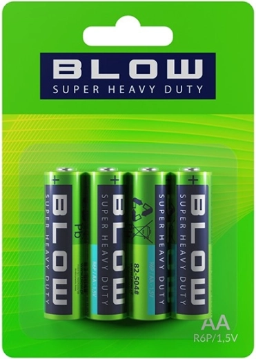 BLOW super heavy duty batterier AA, blister 4 stk.