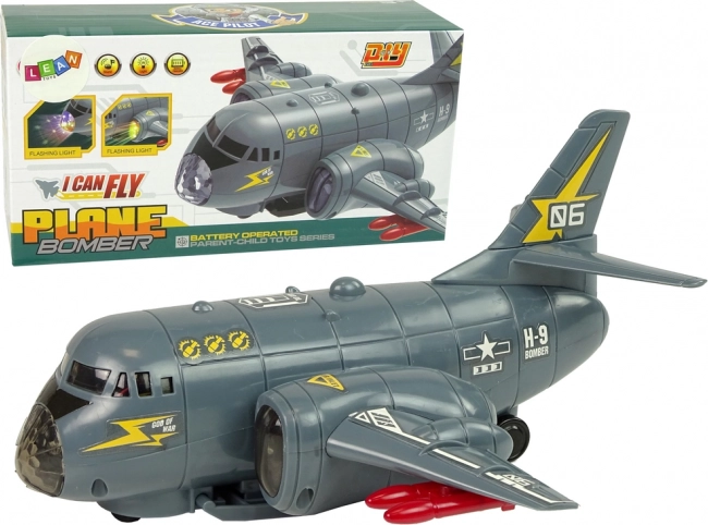 Legetøjsbombefly med Lys og Lyde