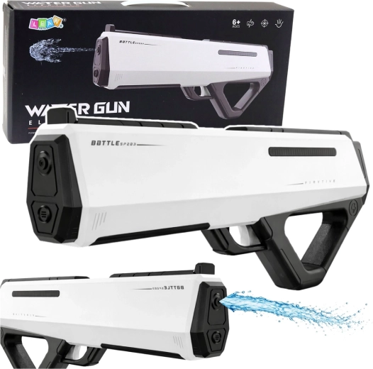 Elektrisk vandpistol Battle Pro hvid 12 m, 400 ml