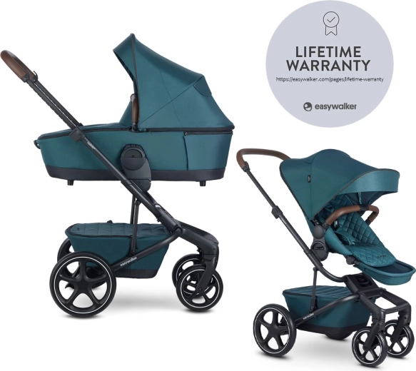 Easywalker harvey⁵ premium kombineret barnevogn 2-i-1 – Jade Green
