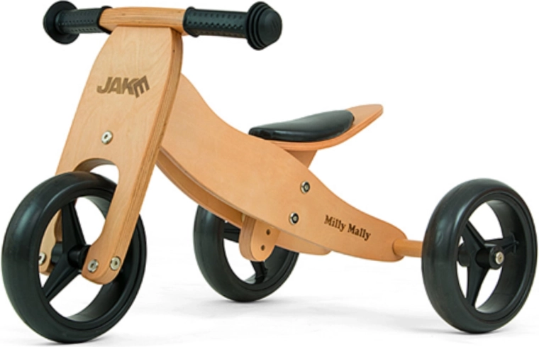 Milly Mally Jake 2-i-1 løbecykel til børn, natur