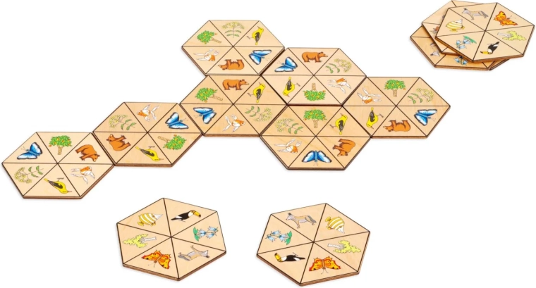 Toys for Life sekskantet domino natur