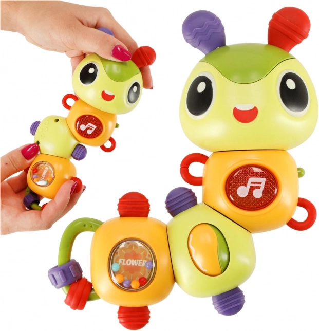 Elektronisk musikalsk larve med lys