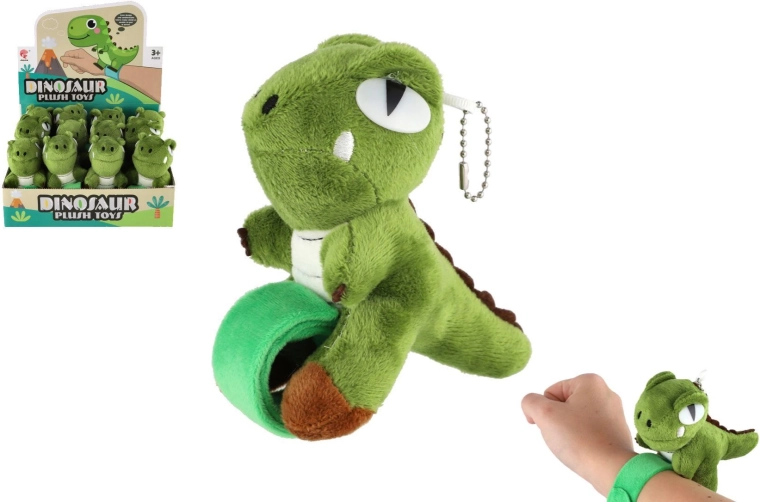 Plysjdinosaur-armbånd til håndled 13 cm