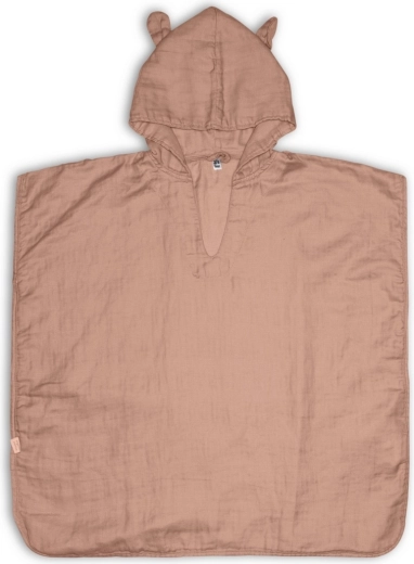 Nuuuroo flor musselinponcho rose dust (3–4 år)