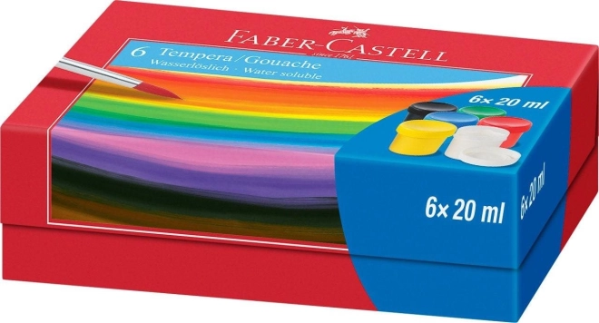 Temperafarver Faber-Castell 6x20ml