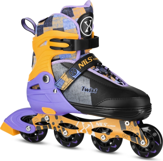 Rulleskøjter NILS Extreme NA13810 gule – S (31-34)