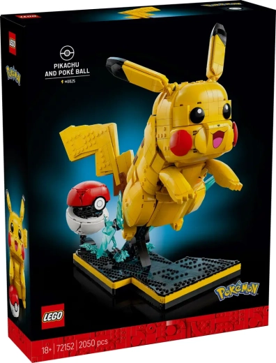 LEGO Pokémon Pikachu og Poké Ball (2050 dele)