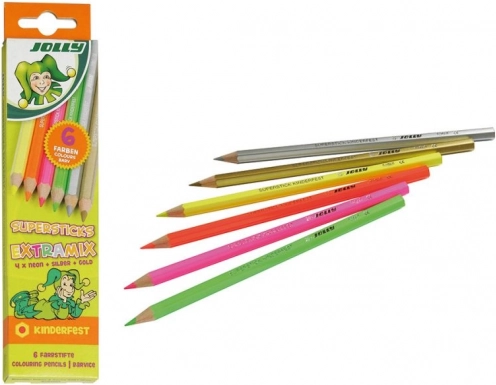 Farveblyanter Extramix - Neon og Metallisk